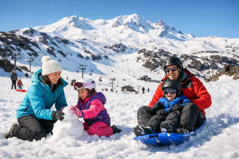 Family Snowplay Day Example for Mt Ruapehu