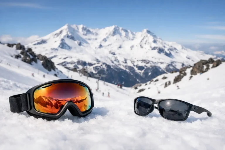Ski Goggles Versus Sunglasses on Snow